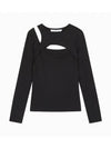 JEANS Women s Black Long Sleeve Layered Top J223350 BEH - CALVIN KLEIN - BALAAN 2