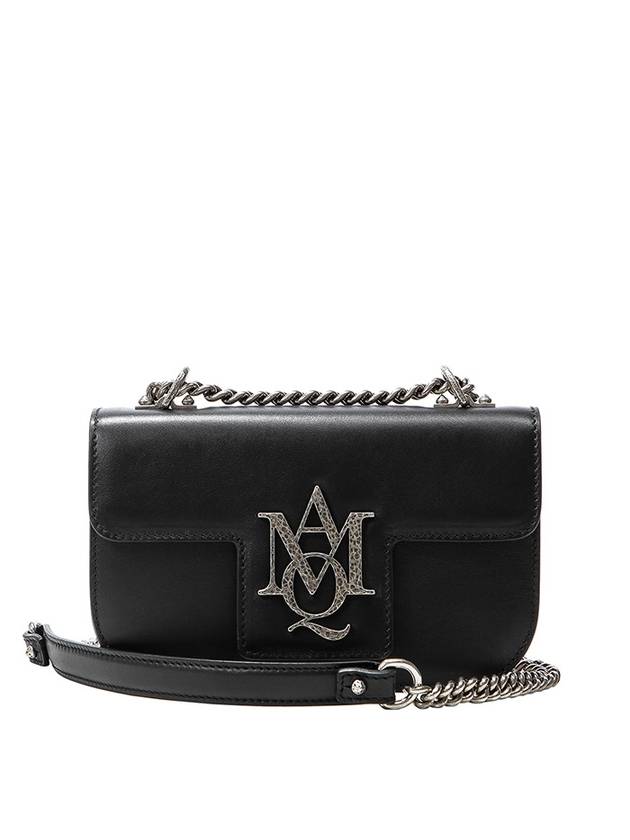 Women's Insignia Chain Shoulder Bag Black - ALEXANDER MCQUEEN - BALAAN 1