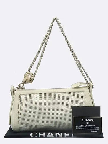 white shoulder bag - CHANEL - BALAAN 1