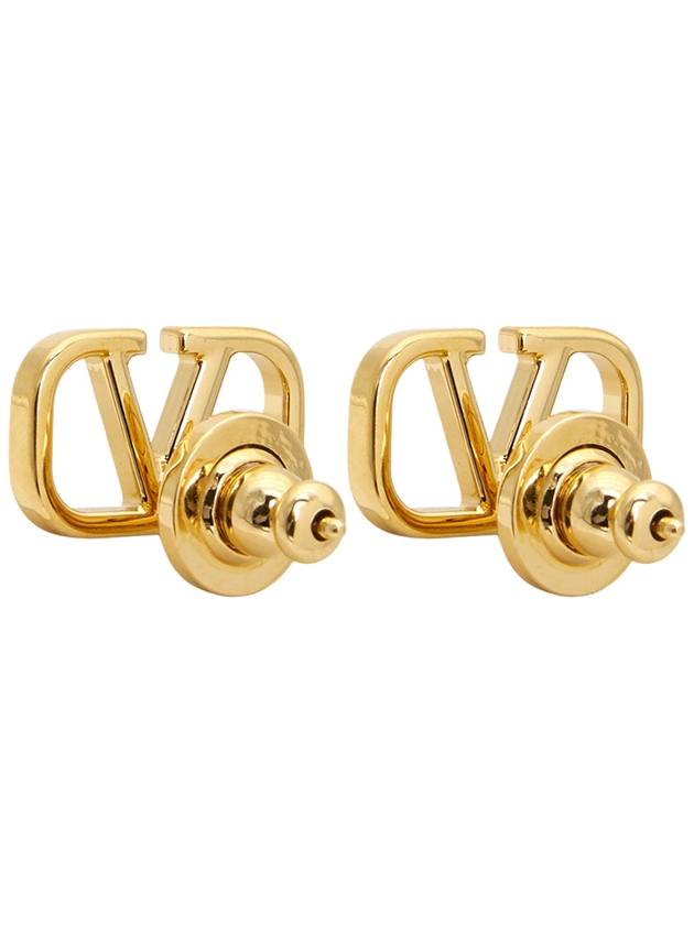 Exclusive special price limited to 30 pieces V logo signature earrings J0G76MET CS4 - VALENTINO - BALAAN 5