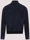 Leather Light Suede Bomber Jacket Navy - TOM FORD - BALAAN 5