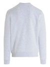 Milano Brushed Logo Cotton Sweatshirt Grey - MSGM - BALAAN 3