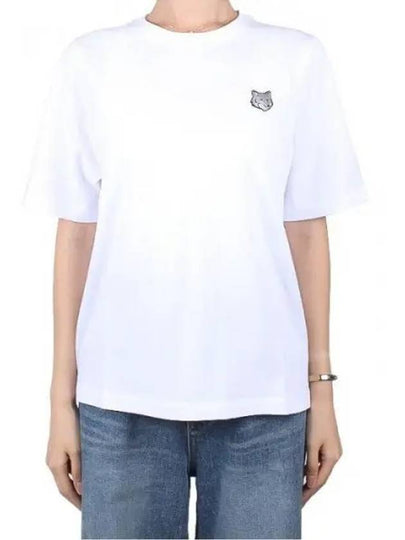 Bold Fox Head Patch Short Sleeve T-Shirt White - MAISON KITSUNE - BALAAN 2