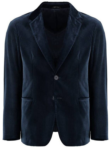 Giorgio Armani Single-Breasted Velvet Jacket - GIORGIO ARMANI - BALAAN 1