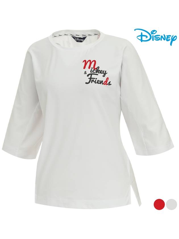 three quarter sleeve slit long sleeve round t-shirt DO1LTR015 - DISNEY GOLF - BALAAN 2