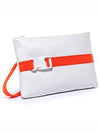 16SS Buckle Fluorescent Orange Clutch Pouch 203 ORANGE LOCK - JOSHUA SANDERS - BALAAN 1