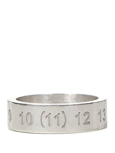 Numerical Logo Engraved Ring Silver - MAISON MARGIELA - BALAAN 2