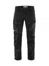 Men's Keb Regular Trousers Black Camo Stone Grey - FJALL RAVEN - BALAAN 1