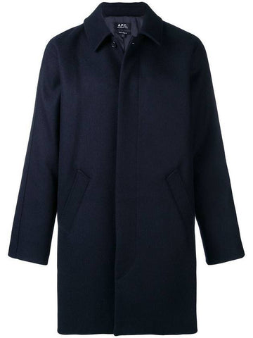 Auster Mac Single Coat Navy - A.P.C. - BALAAN 1