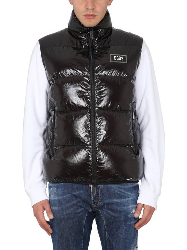 Logo Down Vest Black - DSQUARED2 - BALAAN 2