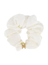 Women's Triomphe Hair Scrunch White - CELINE - BALAAN 2