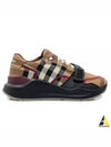 Ramsey Check Cotton Low Top Sneakers Brown - BURBERRY - BALAAN 2