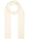 ribbed wool muffler off white SCARF OFF WHITE - ANDERSEN-ANDERSEN - BALAAN 1