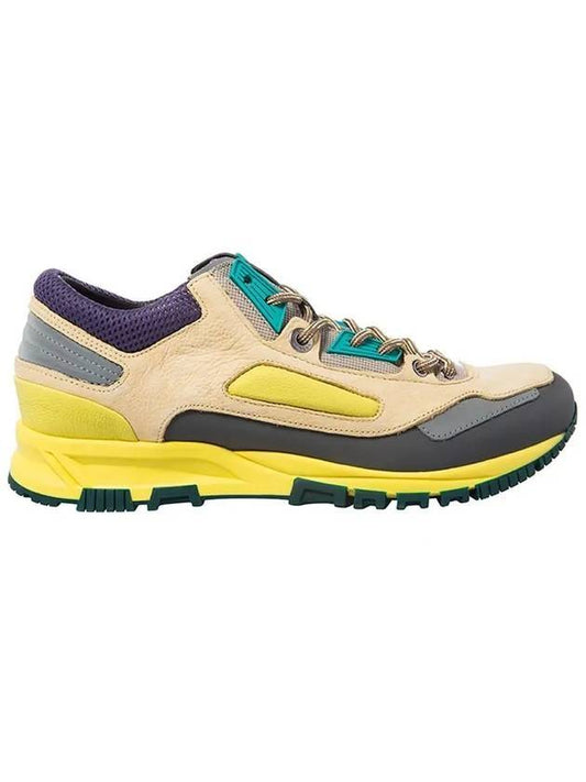 Mesh Low Top Sneakers Yellow - LANVIN - BALAAN 1