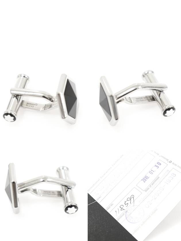 118599 Steel Onyx Sartorial Cuff Links - MONTBLANC - BALAAN 7