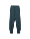 Women's Embroidered Logo Cashmere Blend Track Pants Emerald - VIVIENNE WESTWOOD - BALAAN 1