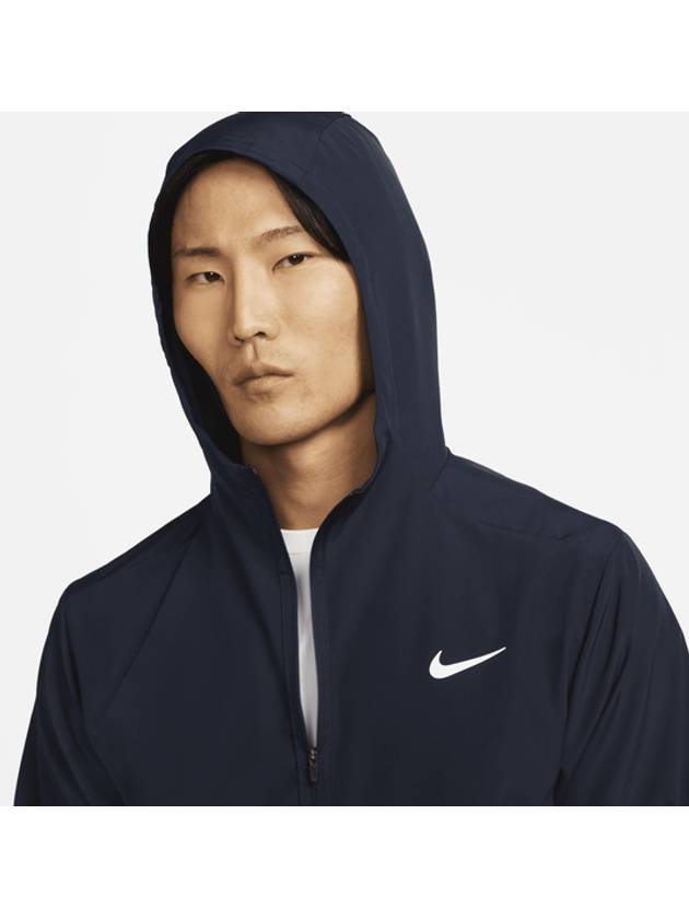 Form Dri Fit Hooded Jacket Navy - NIKE - BALAAN 4