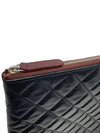 Women s A82552 Cavier Skin Classic COCO Silver Logo Large Clutch - CHANEL - BALAAN 5