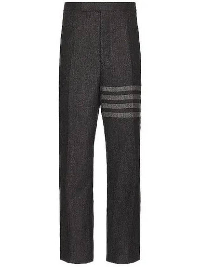 Donegal Tweed Low Rise 4 Bar Backstrap Straight Pants Grey - THOM BROWNE - BALAAN 2