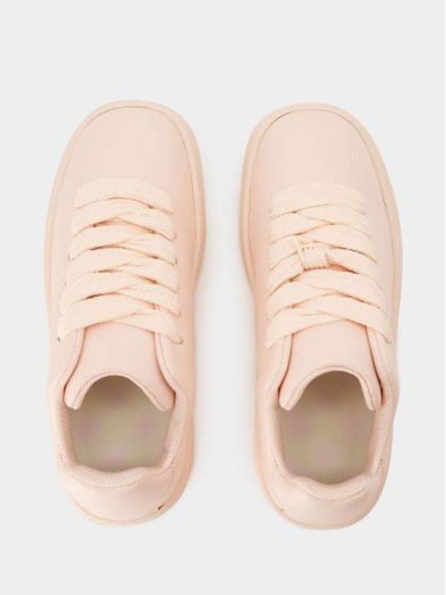 Box Leather Low-Top Sneakers Pink - BURBERRY - BALAAN 5