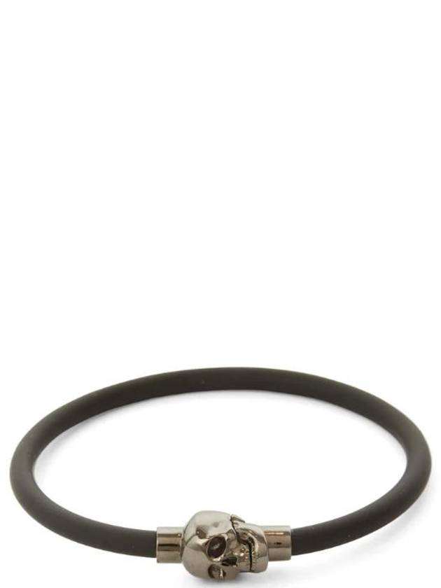 Skull Rubber Bracelet Black - ALEXANDER MCQUEEN - BALAAN 4