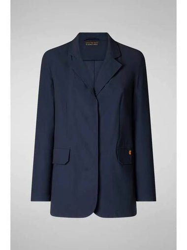 AILANI Hidden Button Jacket Navy - SAVE THE DUCK - BALAAN 1