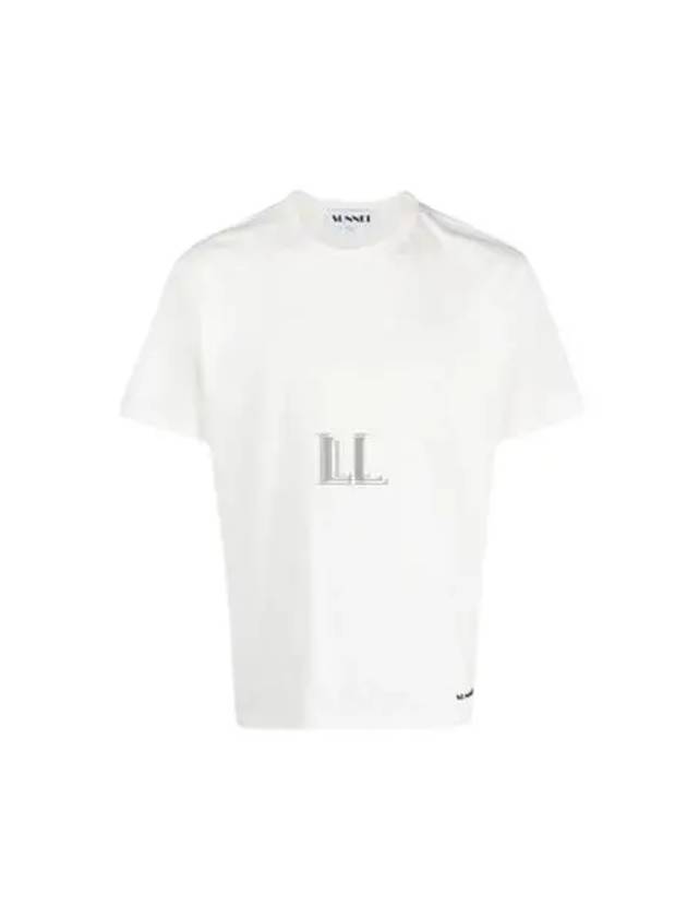 Classic Small Logo Print Short Sleeve T-Shirt Off White - SUNNEI - BALAAN 2