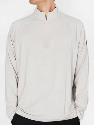 Men s Golf Long Sleeve T Shirt Melange Lux Staple Quarter Zip Mid Layer G4MA23K123AO STNH Domestic Product GQN123091102368 - G/FORE - BALAAN 1