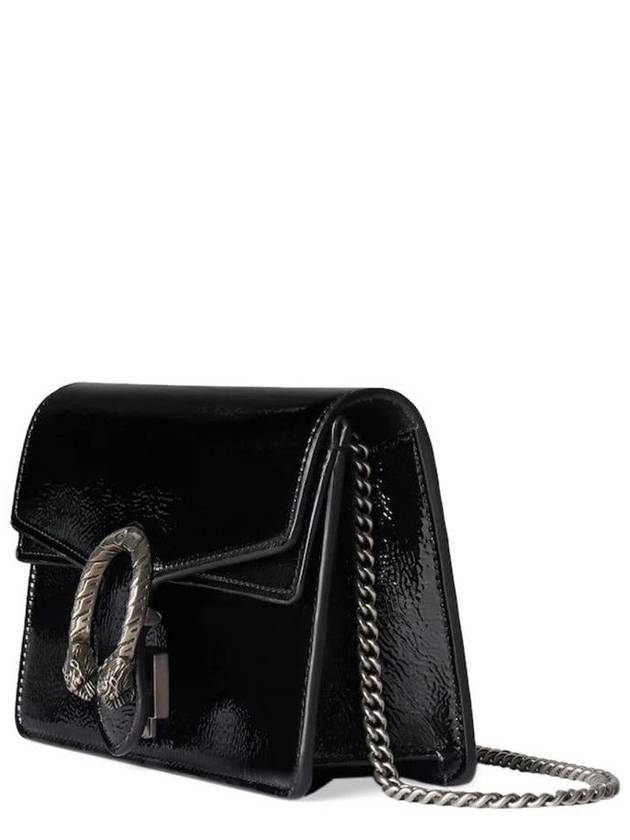 Dionysus Patent Leather Shoulder Bag Black - GUCCI - BALAAN 4