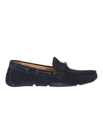 Weaving Driving Shoes Navy - BOTTEGA VENETA - BALAAN.