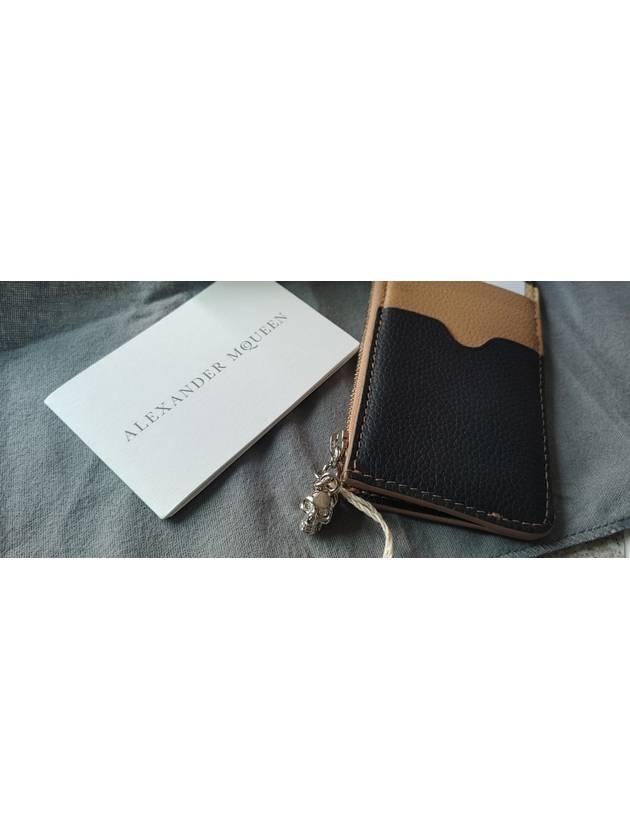 skull zipper card wallet - ALEXANDER MCQUEEN - BALAAN 4