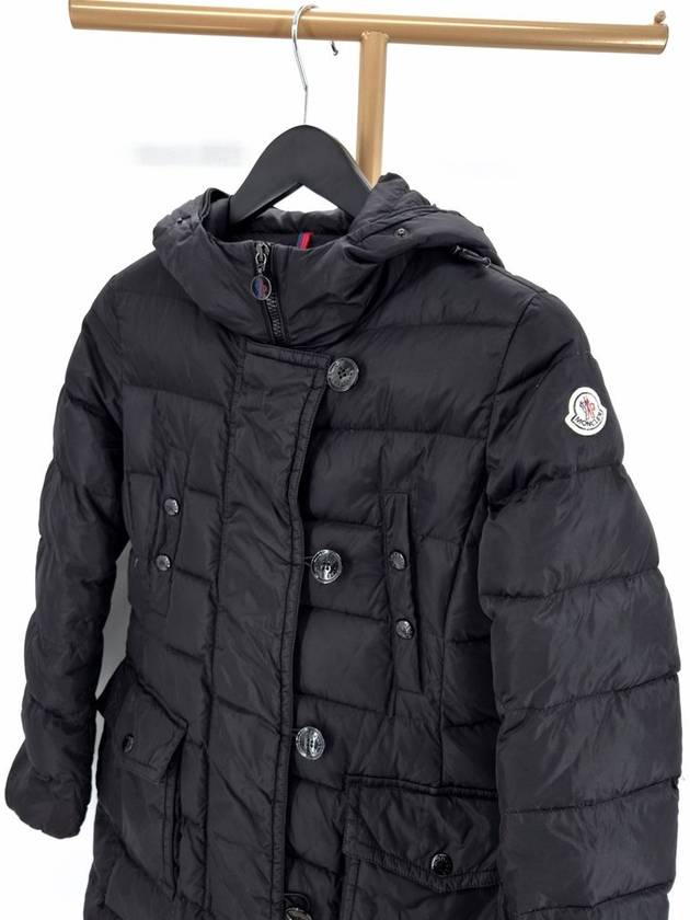 Genevrier women s long padding black size 0 - MONCLER - BALAAN 3