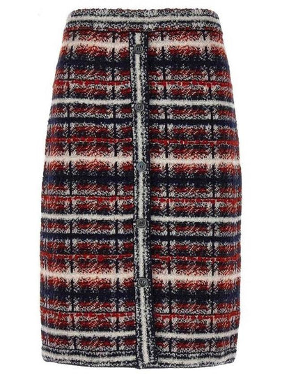 Boucl? Straight Skirt FKK119AY9028 - THOM BROWNE - BALAAN 2