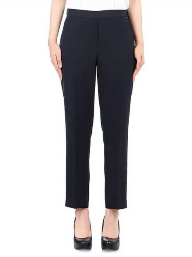 Women's Striped Admiral Crepe Treeca Pull-On Slacks Dark Blue - THEORY - BALAAN 2