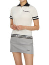 Women's Logo Short Sleeve PK Shirt White - HORN GARMENT - BALAAN 6