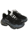 Triple S Clear Sole Low Top Sneakers Black - BALENCIAGA - BALAAN 2