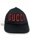 Embroider Logo Mesh Back Ball Cap Black - GUCCI - BALAAN 3