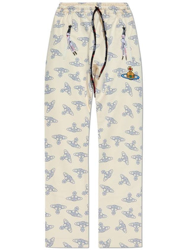 Vivienne Westwood Sweatpants With Logo Women s Cream - VIVIENNE WESTWOOD - BALAAN 1