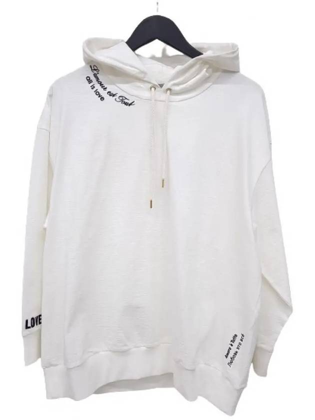 Logo Print Cotton Hoodie White - STELLA MCCARTNEY - BALAAN 3