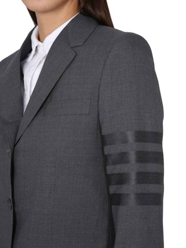 4 Bar Wool Jacket Grey - THOM BROWNE - BALAAN 5