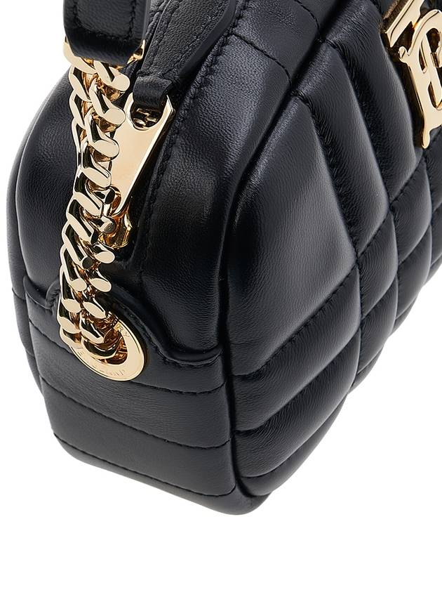 Quilted Leather Mini Lola Camera Shoulder Bag Black - BURBERRY - BALAAN 8