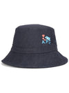 Rou Dolphin Denim Bucket Hat Indigo - A.P.C. - BALAAN.