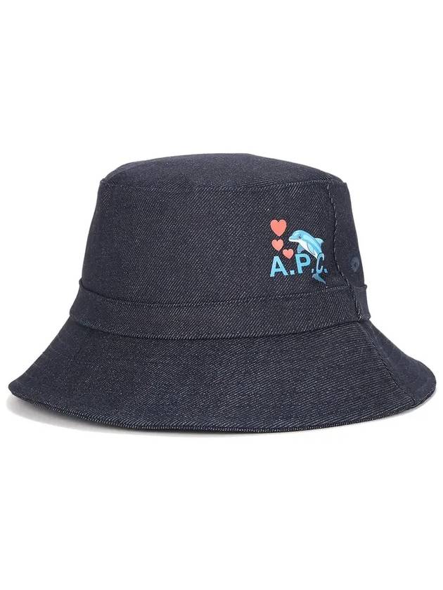 Rou Dolphin Denim Bucket Hat Indigo - A.P.C. - BALAAN 6