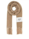 Baby Alpaca Plain Muffler Dark Beige - MAISON KITSUNE - BALAAN 2