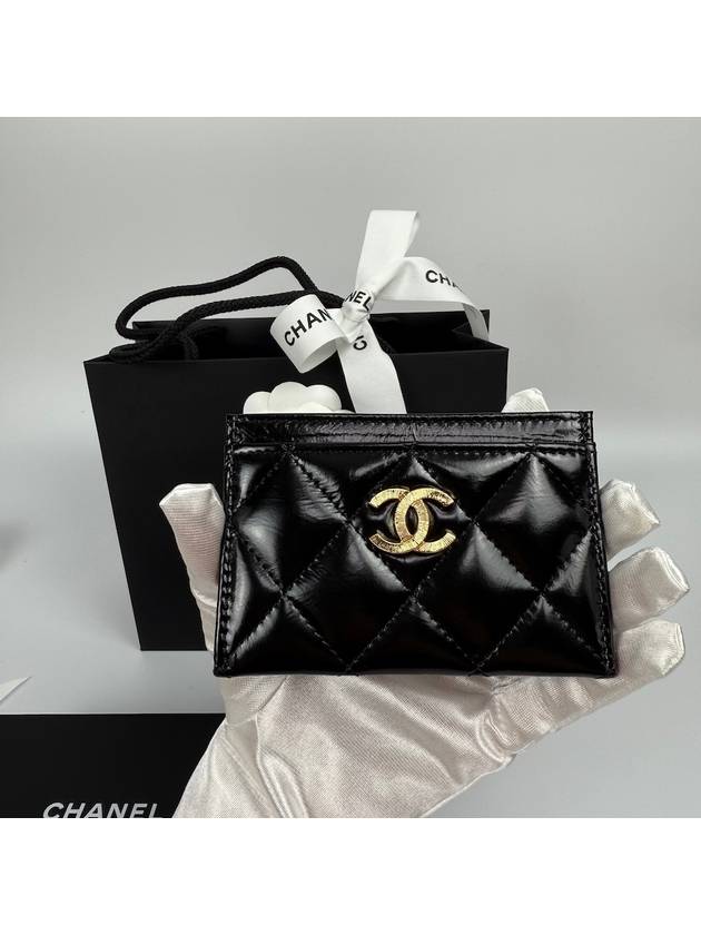 Glossy CC Card Holder Slot Black AP4264B1821894305 - CHANEL - BALAAN 5