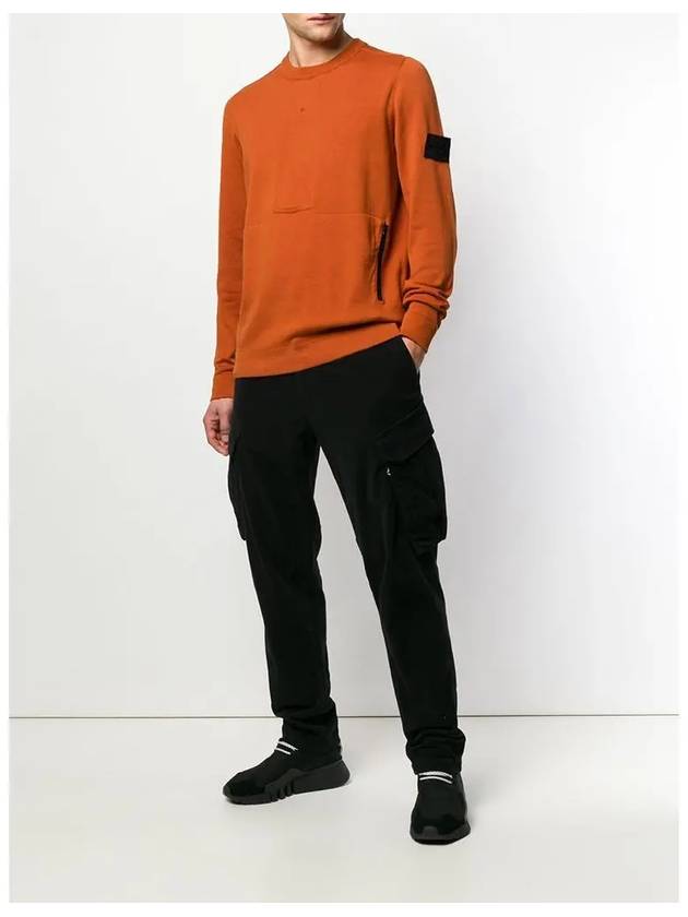 11Th Anniversary Wappen Project Crew Neck Knit Top Orange - STONE ISLAND - BALAAN 4