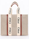 Woody Large Tote Bag White Brown Beige - CHLOE - BALAAN 2