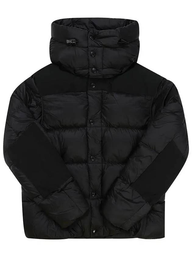 Logo Patch Hooded Down Padding Black - BURBERRY - BALAAN 3