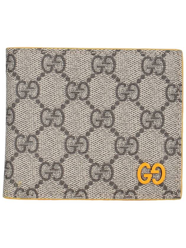 Logo GG Supreme Canvas Half Wallet Beige - GUCCI - BALAAN 3