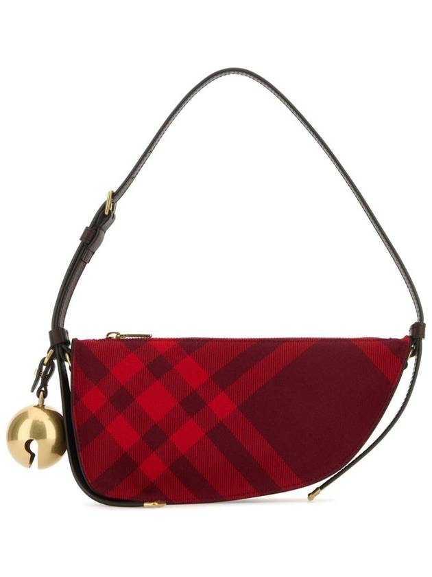 Shield Check Pattern Mini Shoulder Bag Red - BURBERRY - BALAAN 2